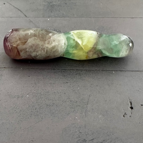 Fluoride Chrystal purple/green small  wand  New - Picture 2 of 5